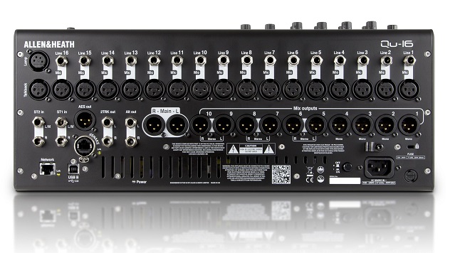 Allen & Heath QU-16 - Rackmountable Digital Mixer for Live Studio