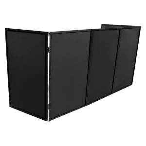 ProX XF-5X3048B Rental - 5 Panel Black Frame DJ Facade W-Stainless